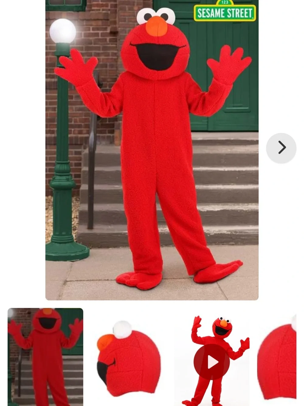 Elmo Costume - Official Sesame Street Style (ADULT L)